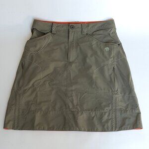 ATTRACTIVE Mountain Hardwear La Strada Skirt Size 6 Straight Khaki Outdoor Hikin